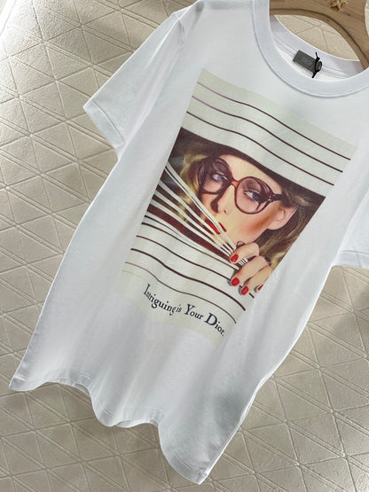 D*♥2025 new product Printed round neck