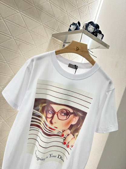 D*♥2025 new product Printed round neck
