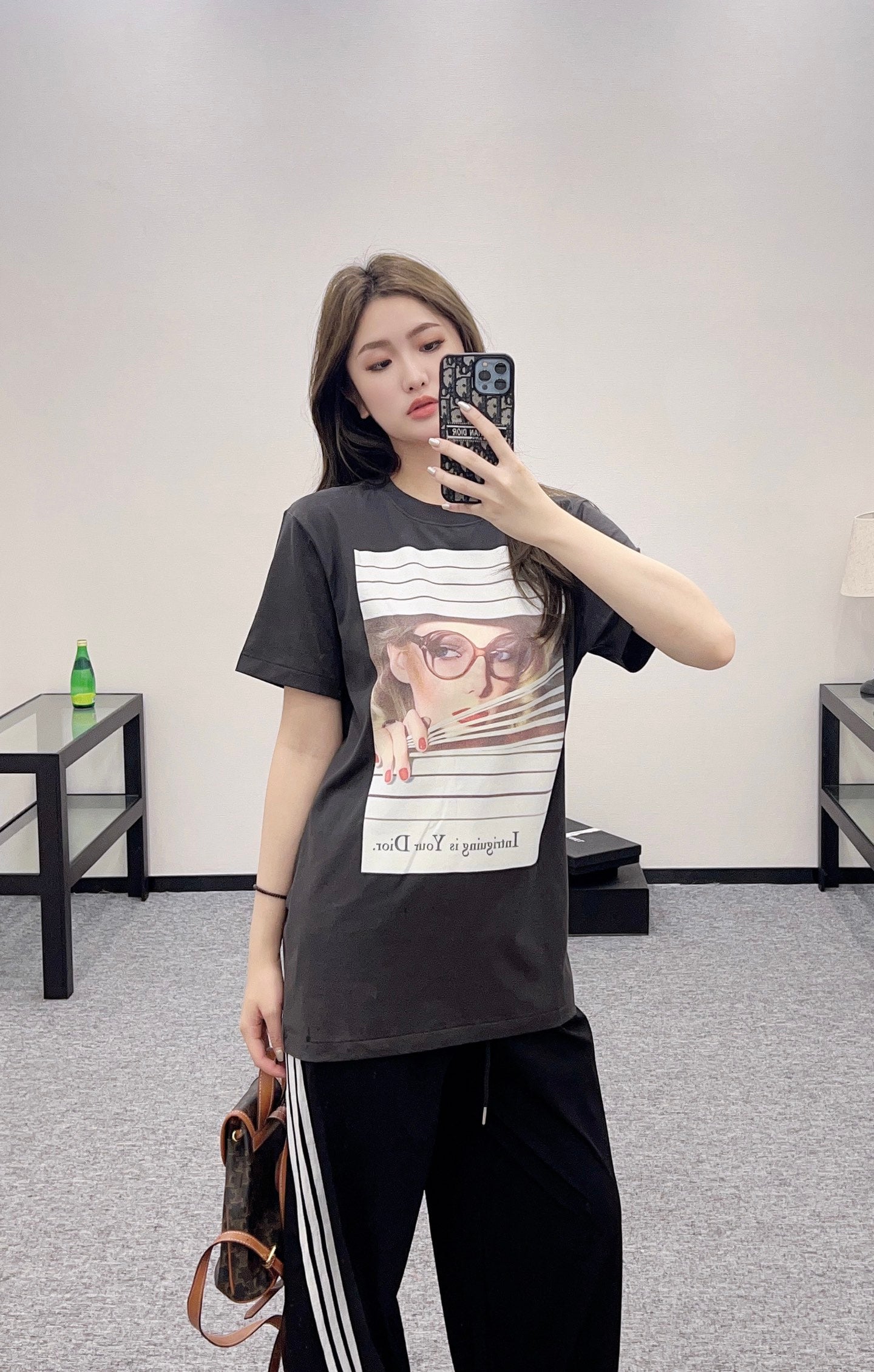 D*♥2025 new product Printed round neck