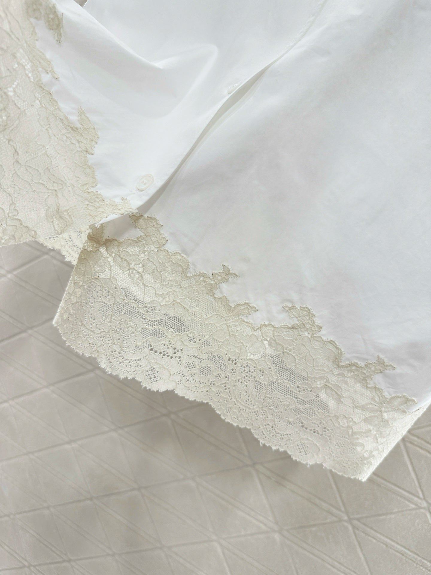Mi*mi*♥2025 new product Lace embroidered shirt
