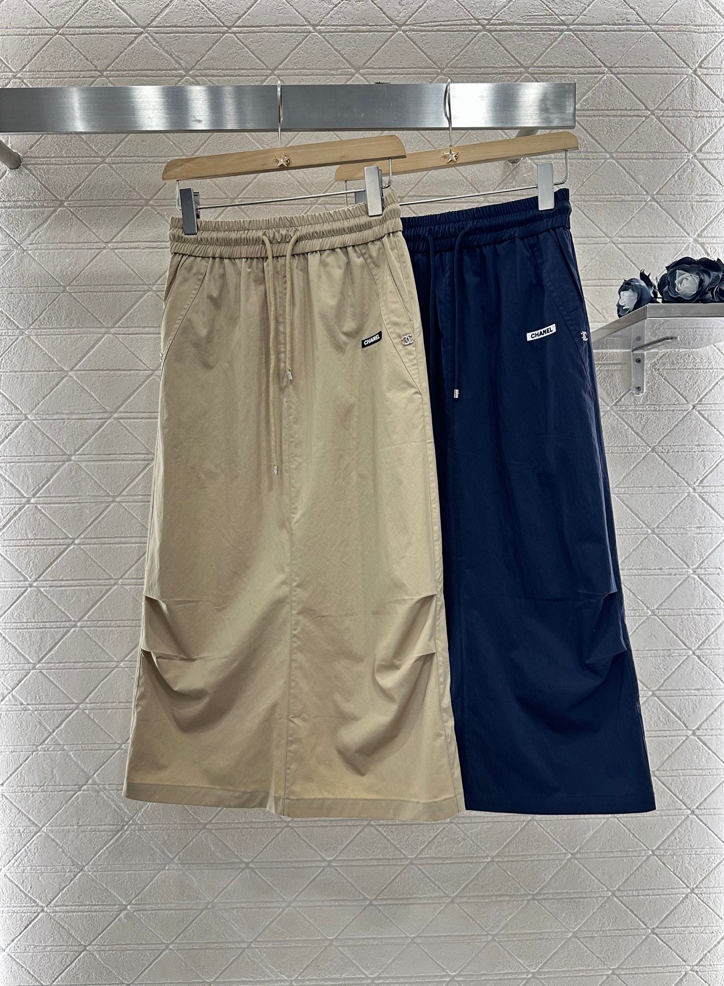 C*♥2025 new product Slit drawstring skirt