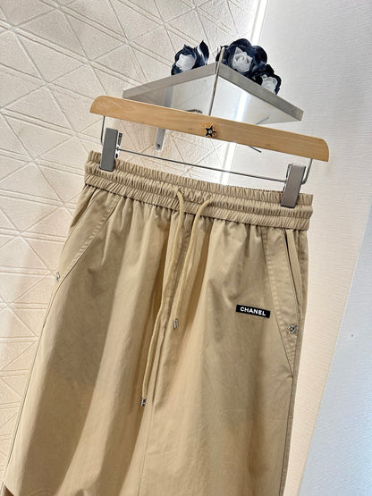 C*♥2025 new product Slit drawstring skirt
