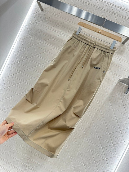 C*♥2025 new product Slit drawstring skirt