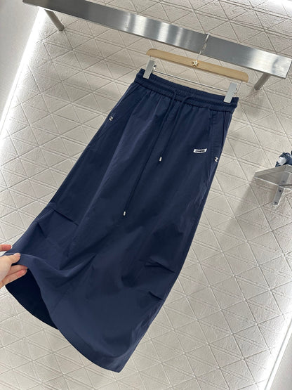 C*♥2025 new product Slit drawstring skirt