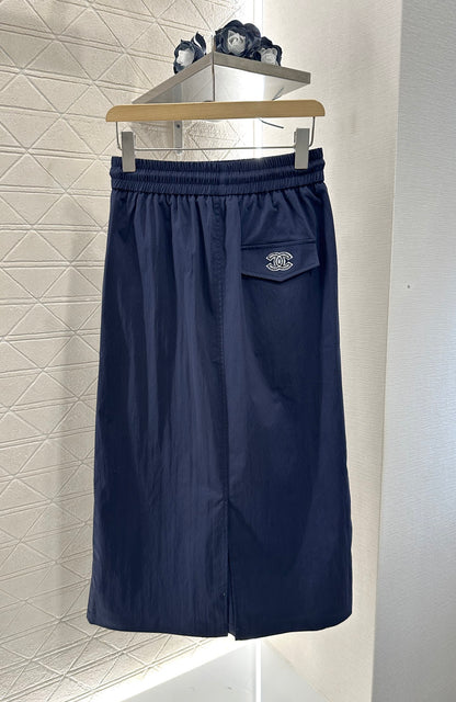 C*♥2025 new product Slit drawstring skirt