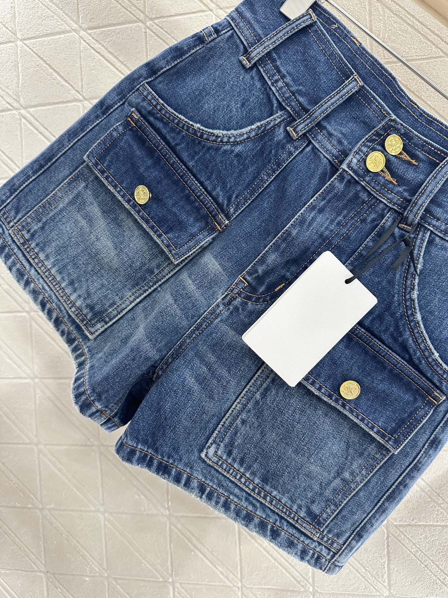 C*♥2025 new products Denim pocket shorts