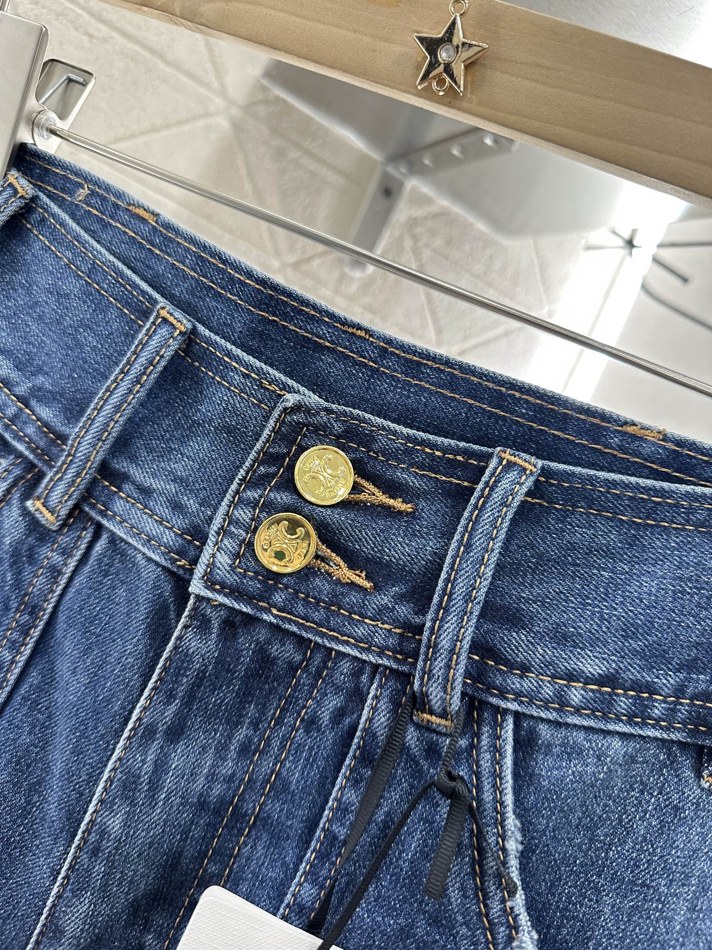 C*♥2025 new products Denim pocket shorts