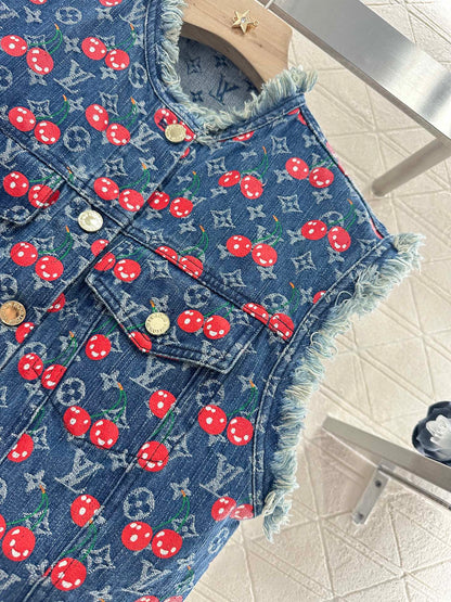 Louis *♥2025 new products Vest and skirt set
