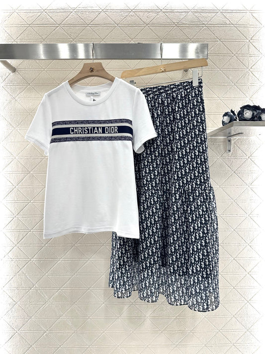 D*♥2025 new product Short-sleeved skirt suit