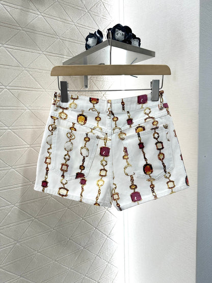 Louis *♥2025 new product Denim vest shorts set