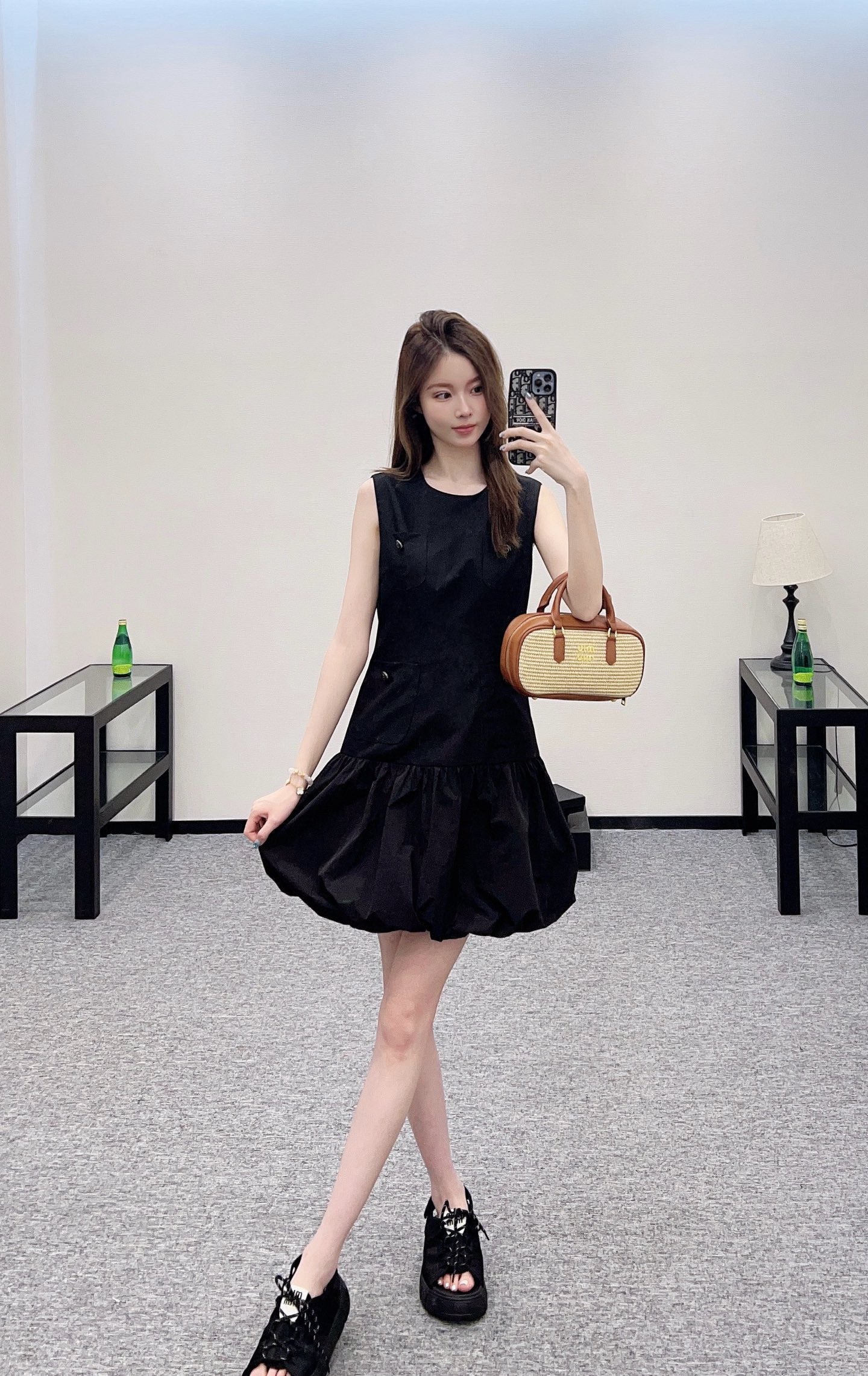 D*♥2025 new product Pocket vest dress