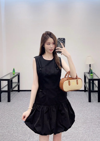 D*♥2025 new product Pocket vest dress