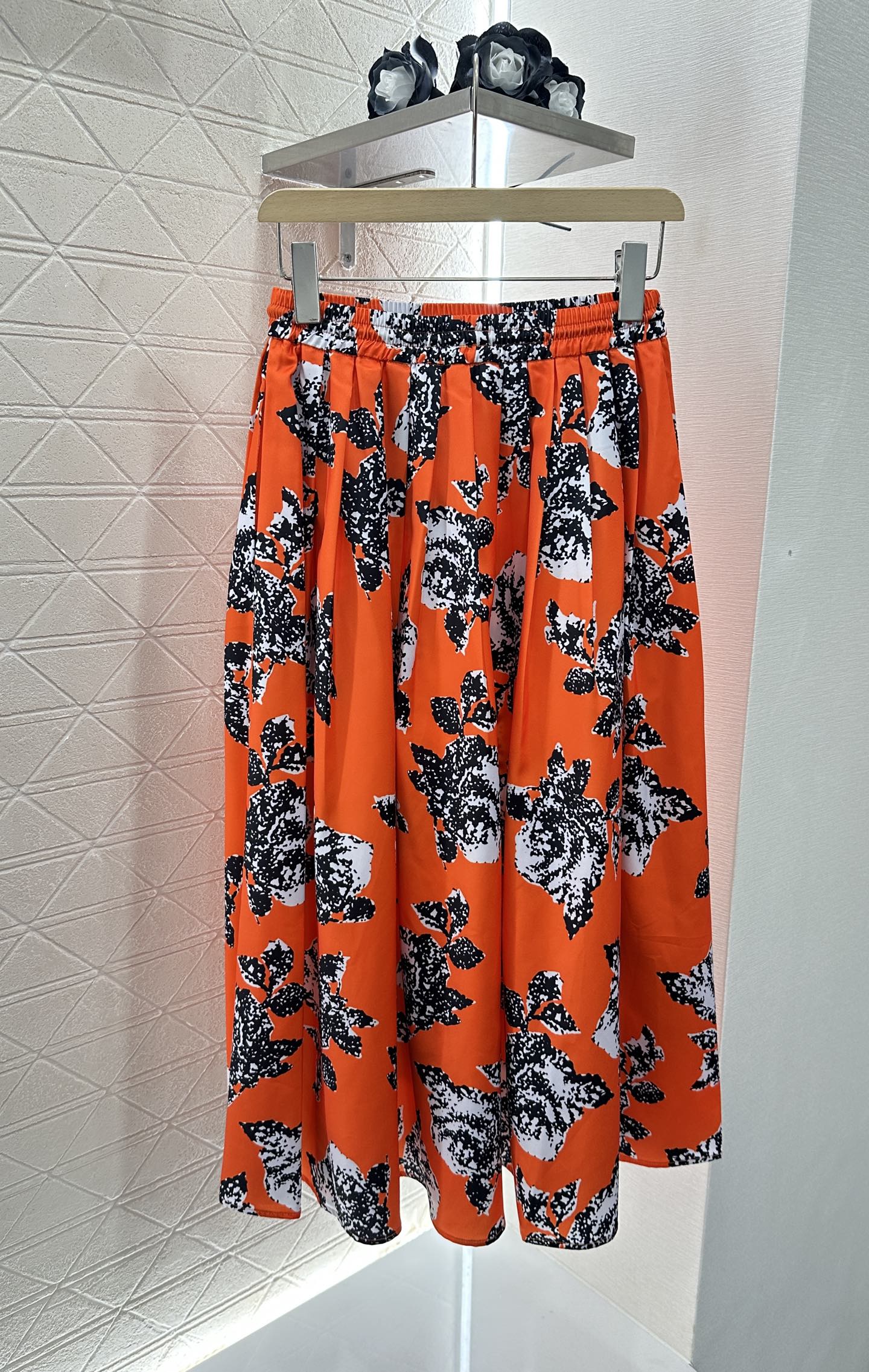 Louis *♥2025 new product Elastic floral skirt
