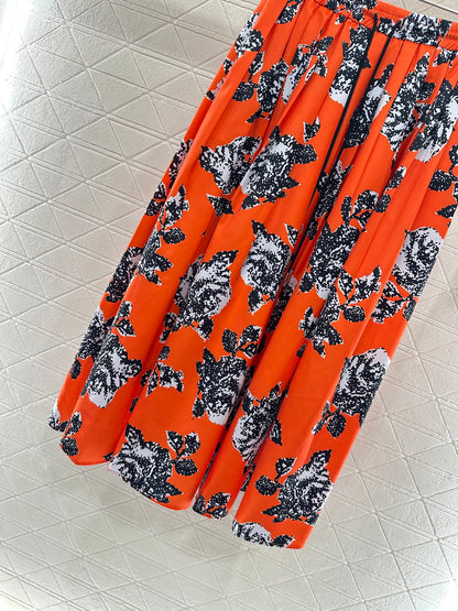 Louis *♥2025 new product Elastic floral skirt