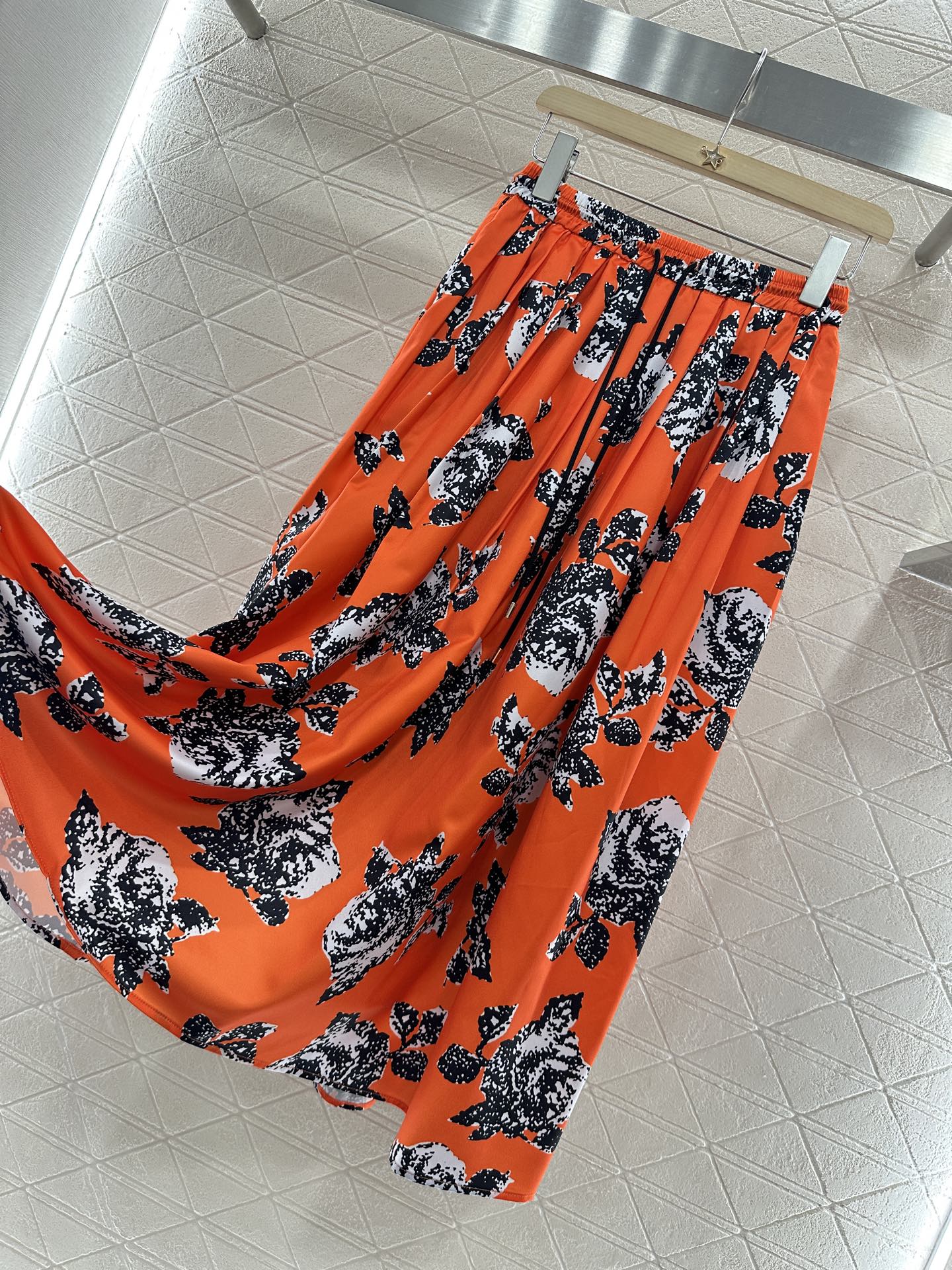 Louis *♥2025 new product Elastic floral skirt