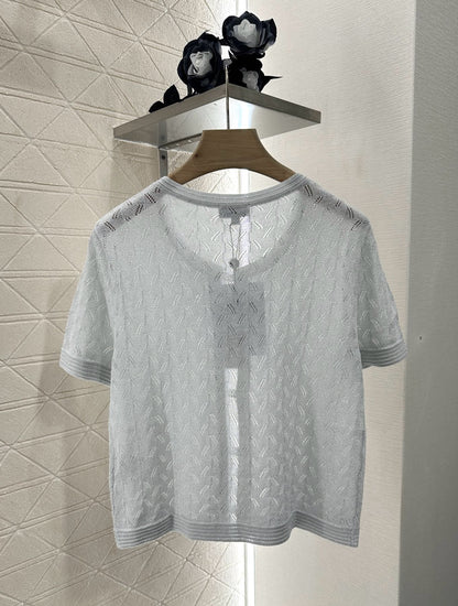 C*♥2025 new product Rhinestone button cardigan