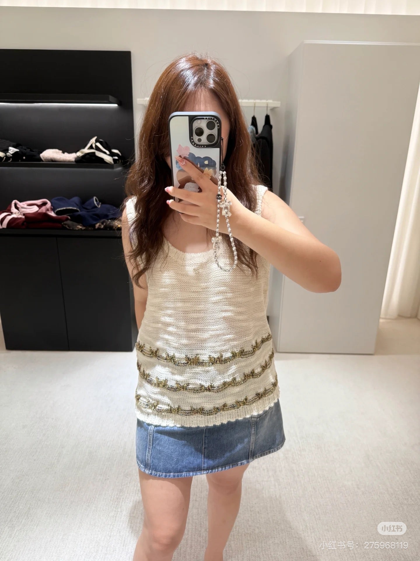 C*♥2025 new product Embroidered knitted vest