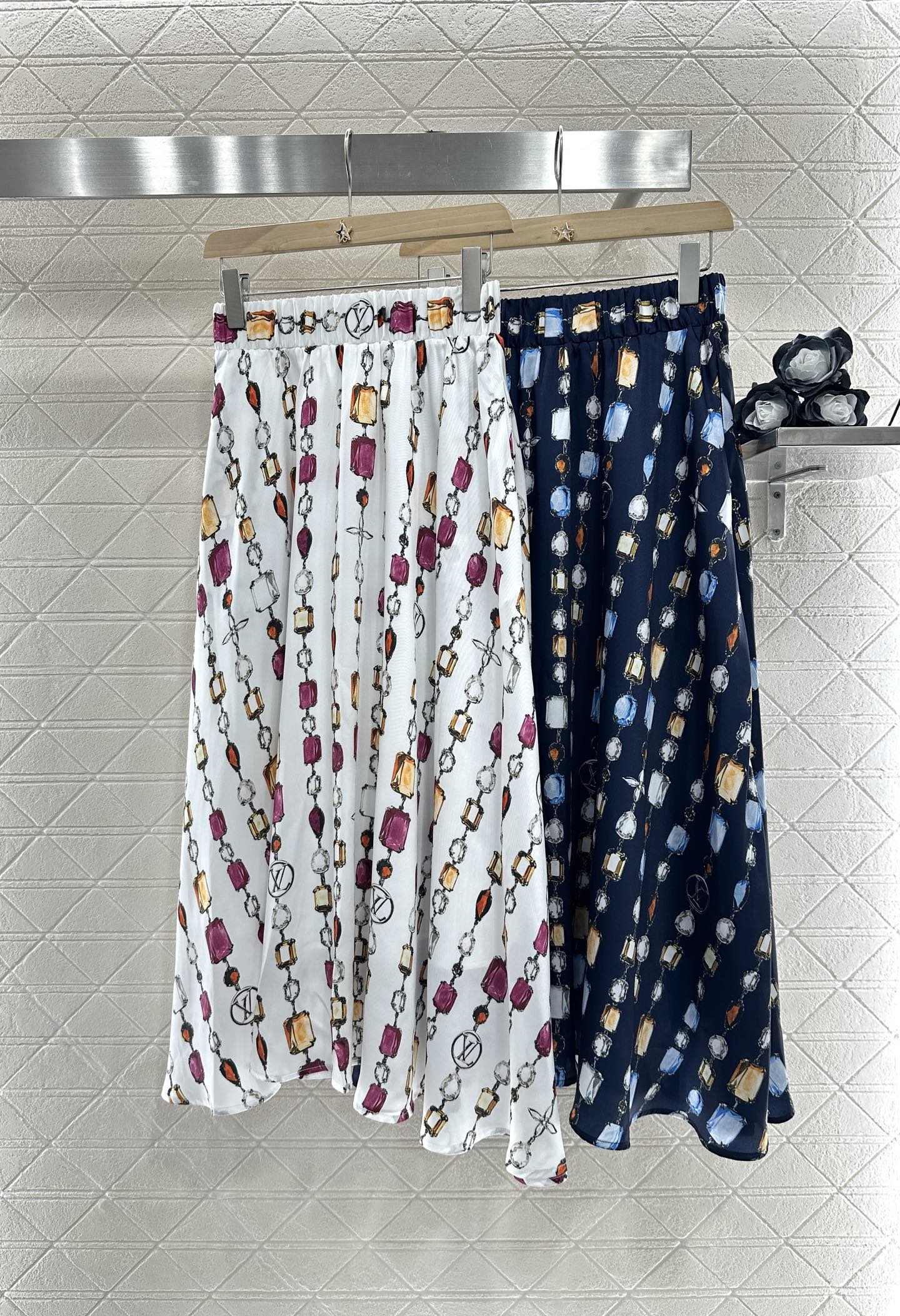 Louis *♥2025 new product Printed gemstone skirt