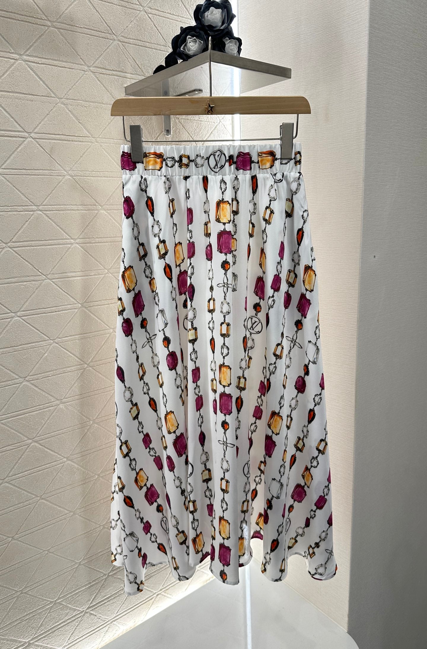 Louis *♥2025 new product Printed gemstone skirt