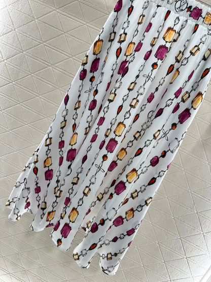 Louis *♥2025 new product Printed gemstone skirt