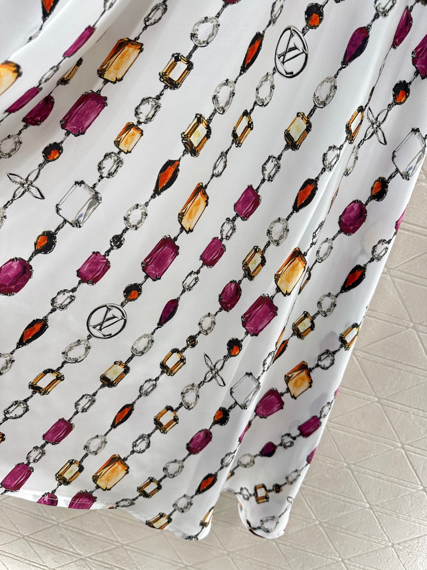 Louis *♥2025 new product Printed gemstone skirt