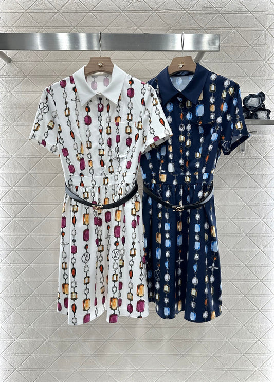 Louis *♥2025 new products Belt dress