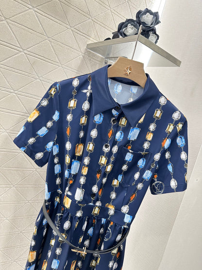 Louis *♥2025 new products Belt dress