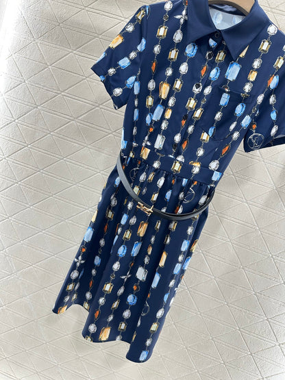 Louis *♥2025 new products Belt dress