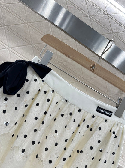 Mi*mi*♥2025 new product Bow skirt