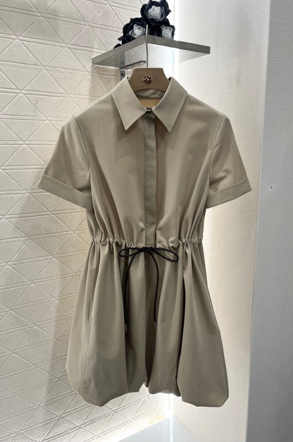 L*♥2025 new product Drawstring flower bud dress