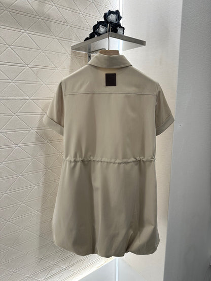 L*♥2025 new product Drawstring flower bud dress