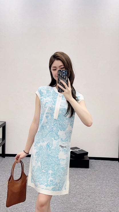 D*♥2024 new products Knitted vest dress