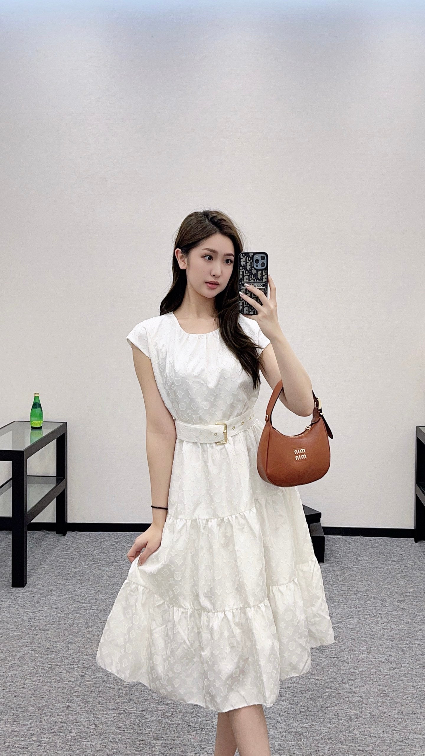 Louis *♥2025 new arrival Belt sleeveless dress
