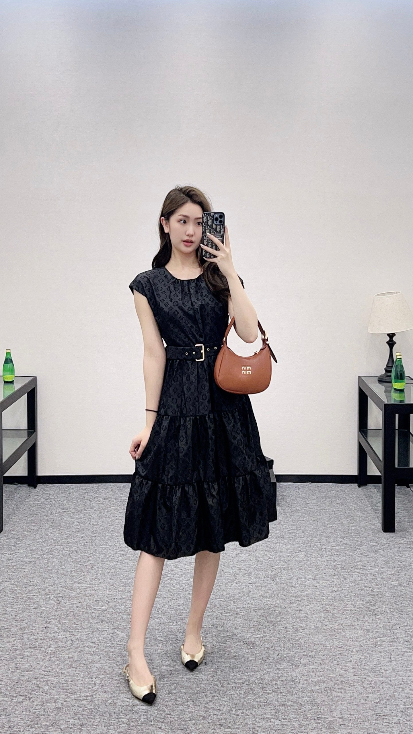 Louis *♥2025 new arrival Belt sleeveless dress