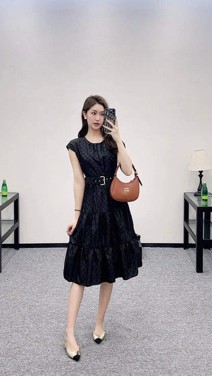 Louis *♥2025 new arrival Belt sleeveless dress