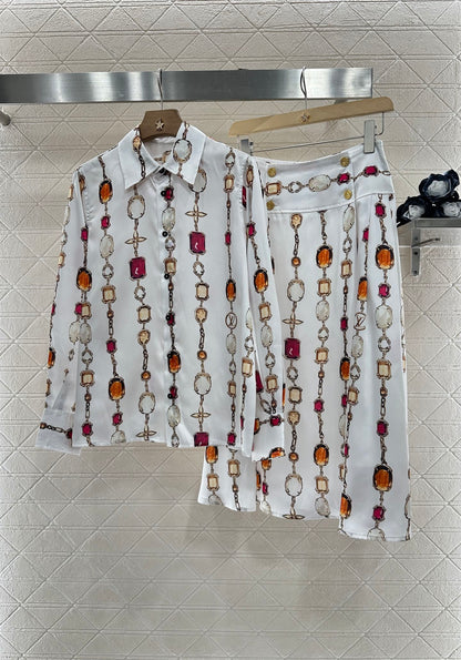 Louis*♥2025 new products Shirt and skirt suit