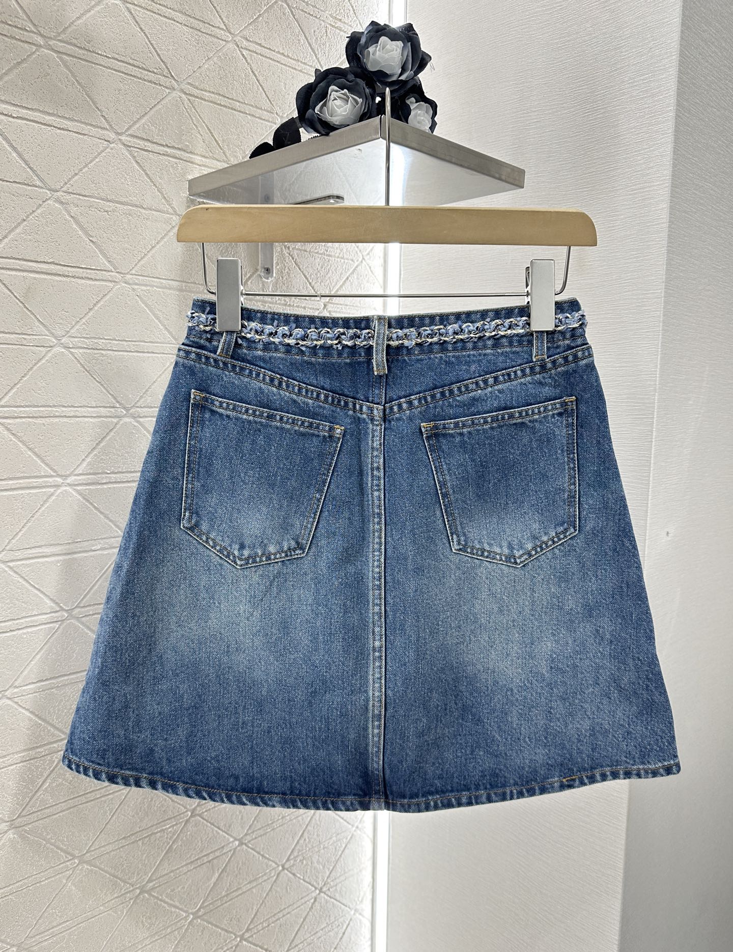 C*♥2025 new product Denim skirt with hem