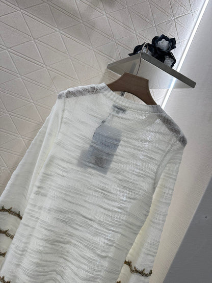 C*♥2025 new product Embroidered knitted dress