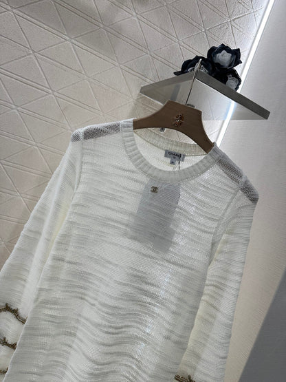 C*♥2025 new product Embroidered knitted dress