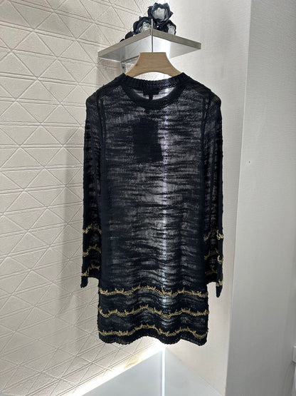 C*♥2025 new product Embroidered knitted dress