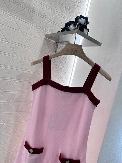 C*♥2025 new product Knitted suspender skirt