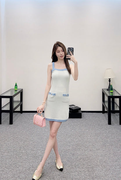 C*♥2025 new product Knitted suspender skirt