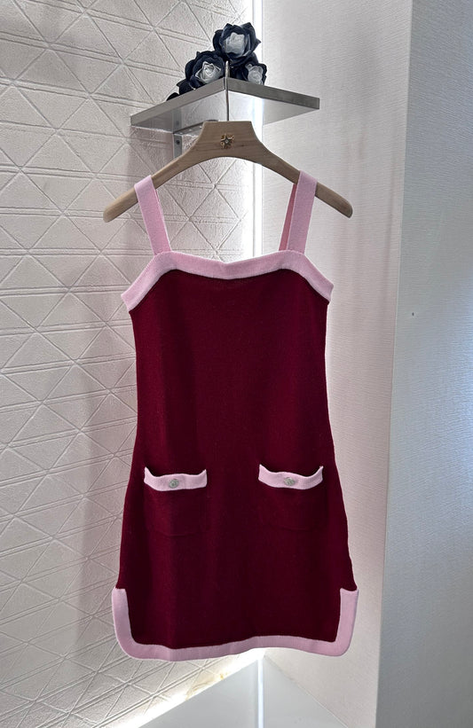 C*♥2025 new product Knitted suspender skirt