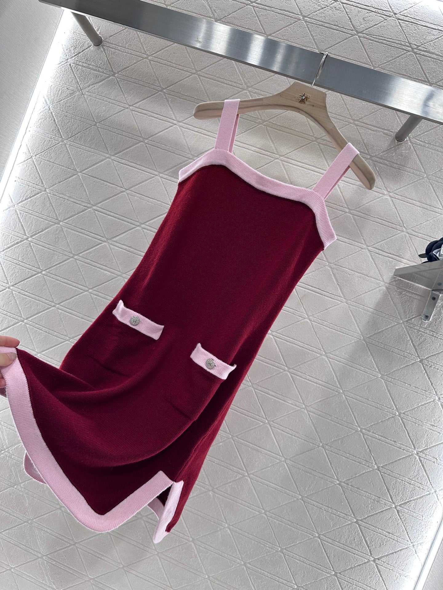C*♥2025 new product Knitted suspender skirt