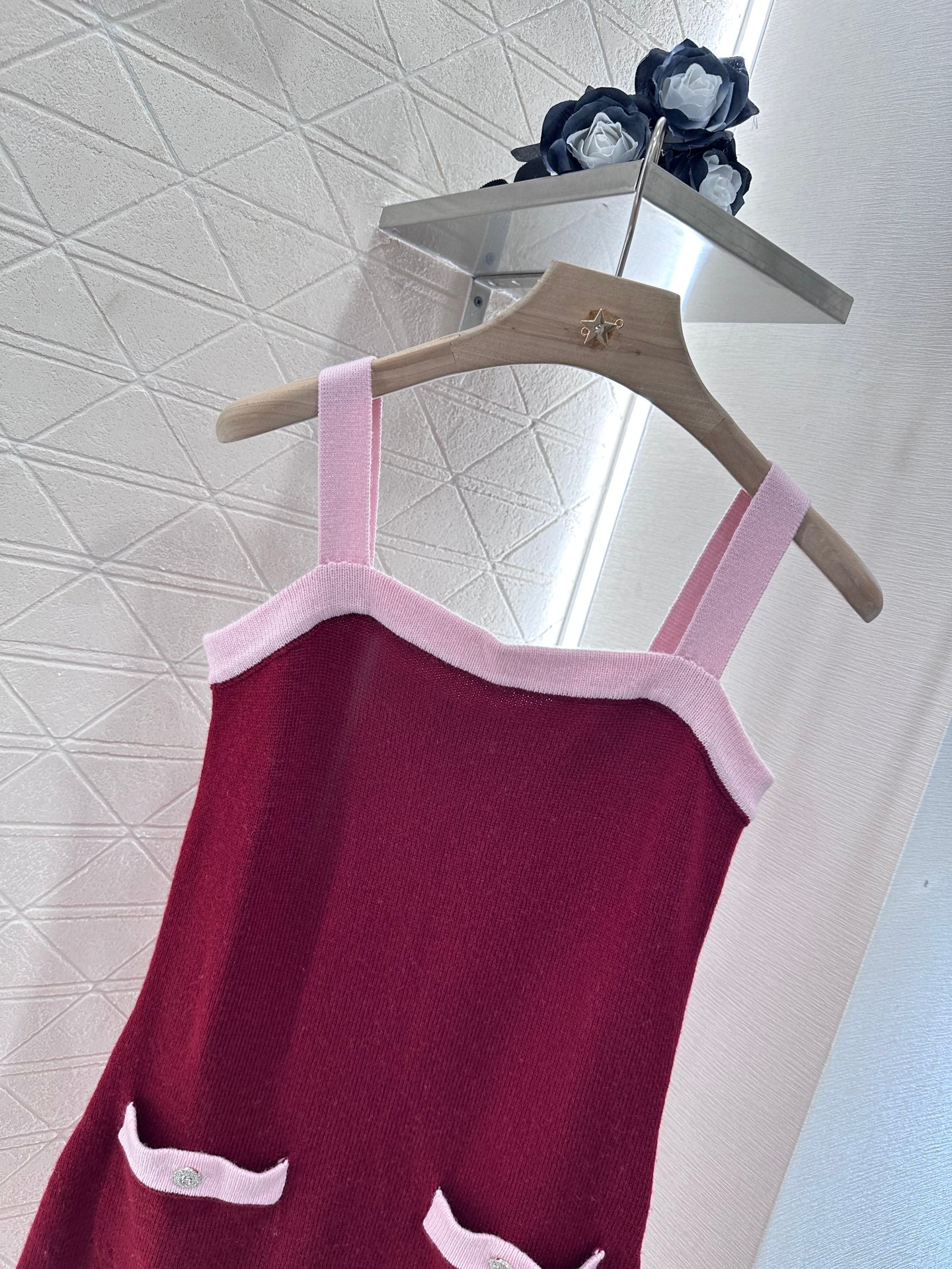 C*♥2025 new product Knitted suspender skirt