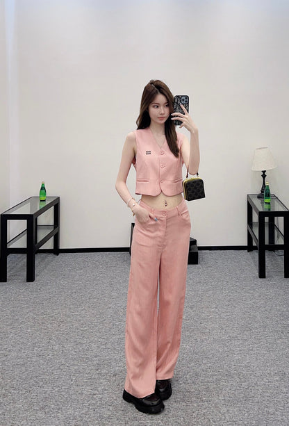 Mi*mi*♥2025 new products Vest and trousers set