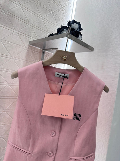 Mi*mi*♥2025 new products Vest and trousers set