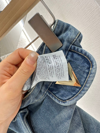 V*♥2025 new products Denim pocket shorts