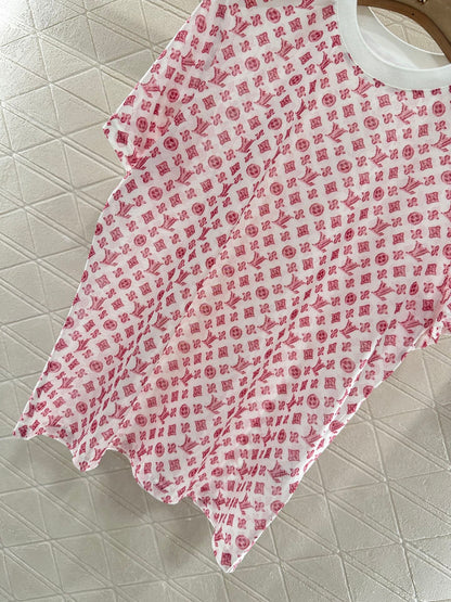 Louis *♥2025 new product Transparent short sleeves