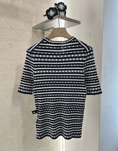 Louis *♥2025 new products Knitted short sleeves